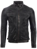 Ionic Black Leather Jacket