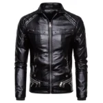 Biker Jacket With Fur Collar 2