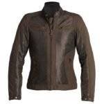 Brown Moto Jacket Women's - Front View