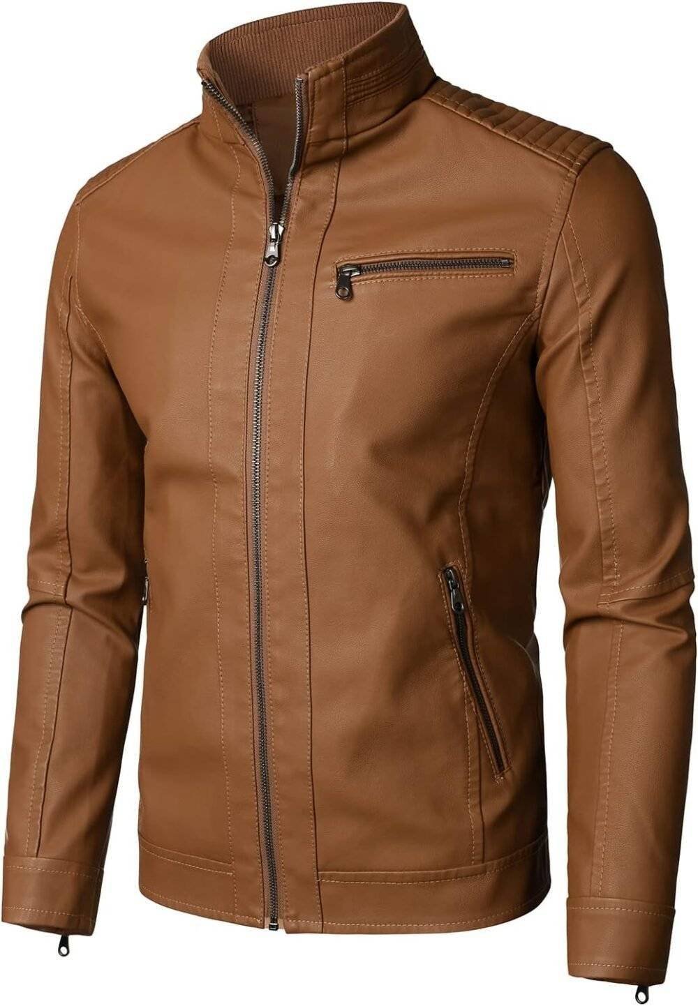 Brown Motorcycle Jacket