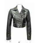 Cropped Moto Jacket Women