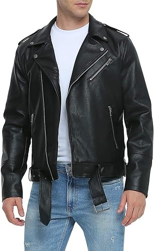 Fahsyee Leather Jackets for Men