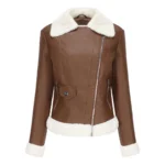 Fur Biker Jacket Womens 2