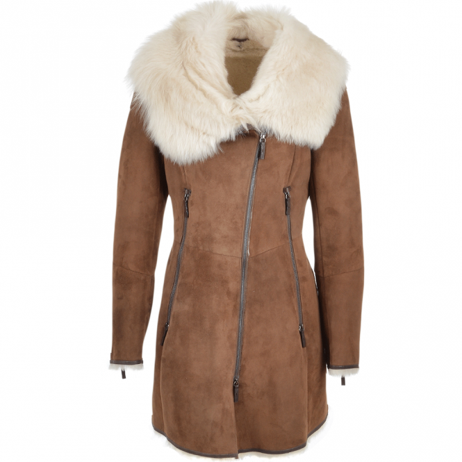 Fur Lined Leather Coat