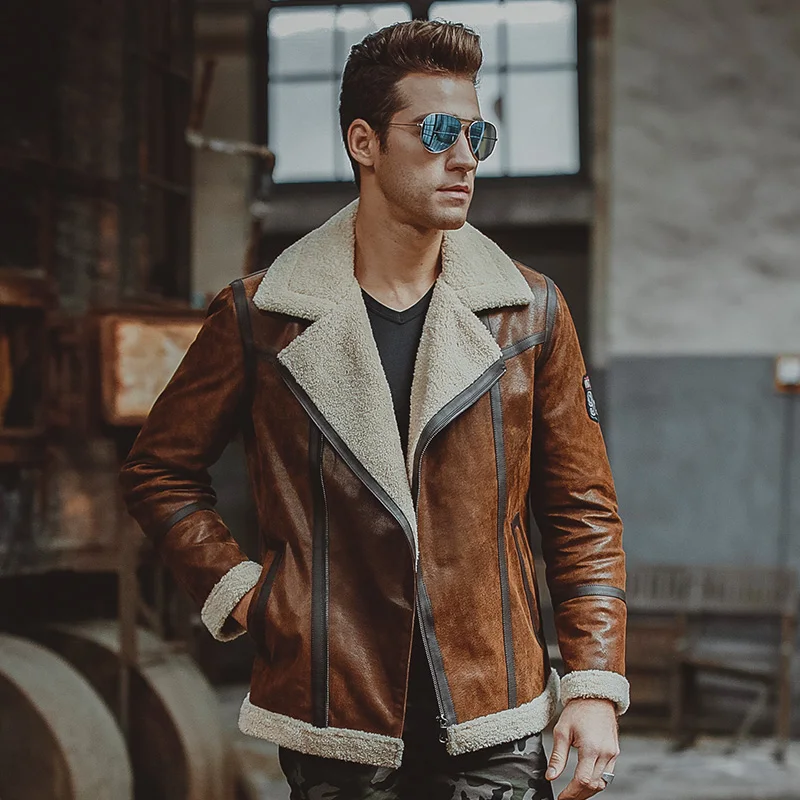 Fur Moto Leather Jacket