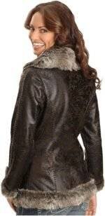 Fur Trim Leather Jacket 3