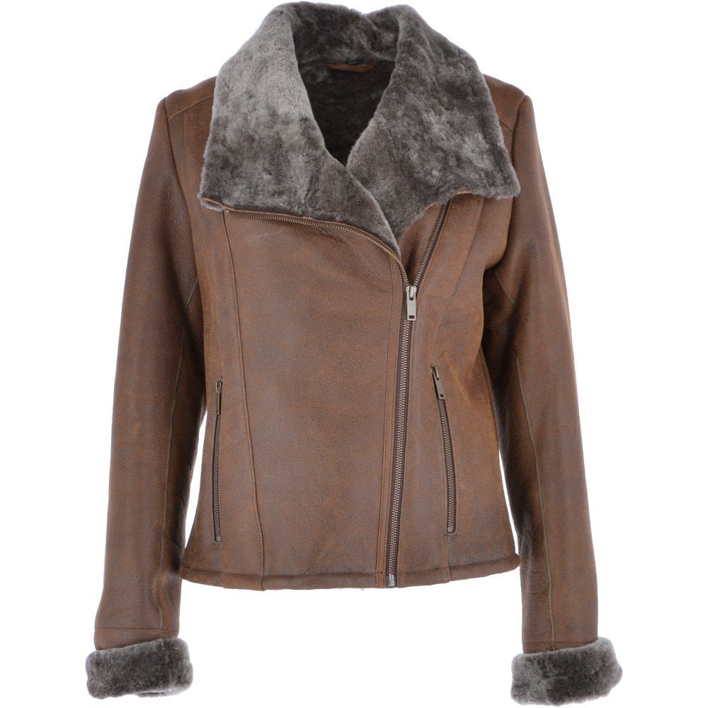 Leather Fur Coat