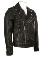 Leather Jacket Motorcycle - Side View