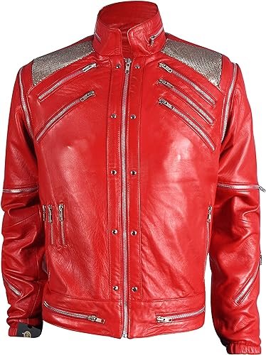 Leather Jacket With Red
