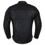 Mens Leather Riding Jacket - Back view