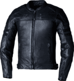 Men's genuine leather motorcycle jacket