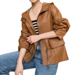 Oversized Leather Jacket Womens 2