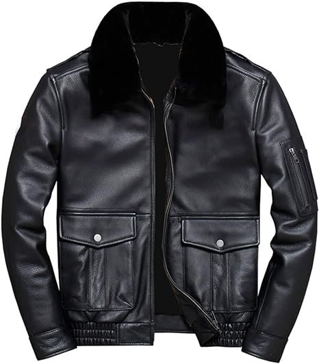 Premium Black Leather Jacket With Fur