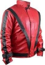 Red Leatherette Jacket 3