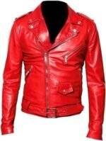 Red Moto Jacket