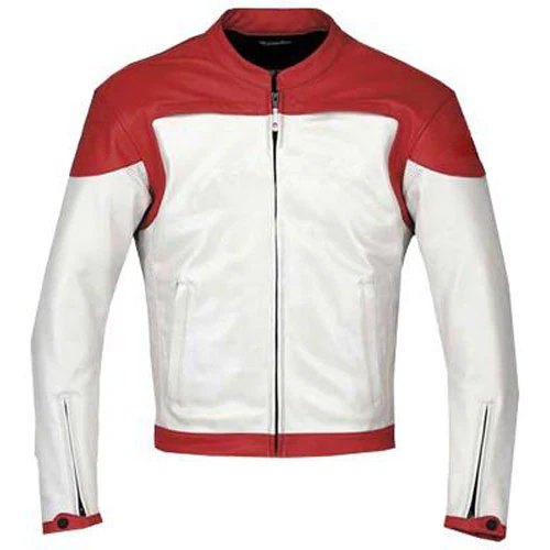 Red White Leather Jacket