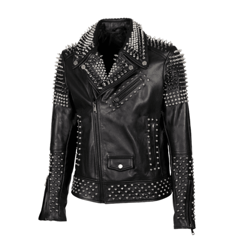 Rocker Leather Jacket - Front View