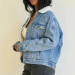 Sherpa Denim Jacket Womens 2