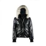 Womens Leather Jacket With Fur