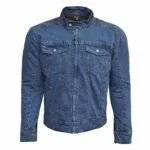 armoured denim motorcycle jacket