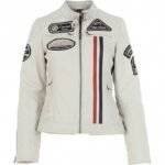 beige biker jacket womens