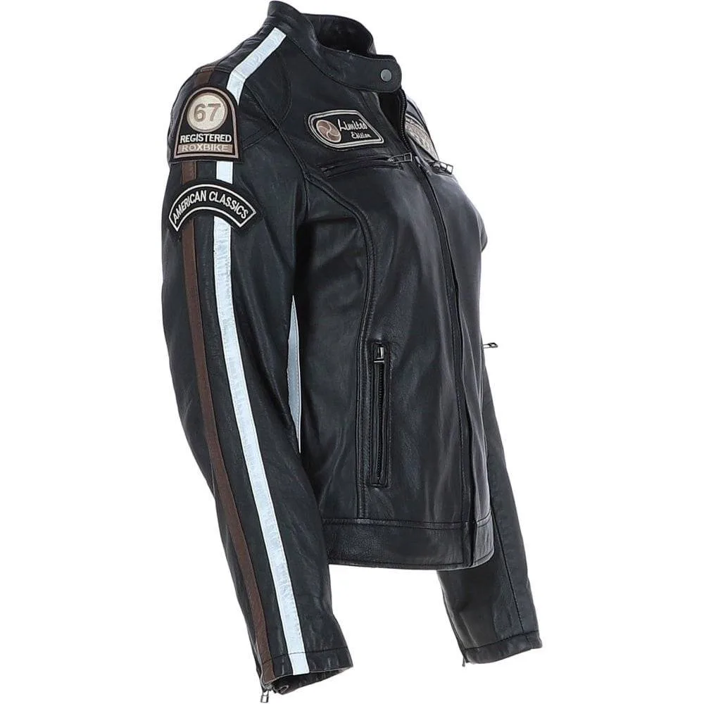 black leather biker jacket womens 3