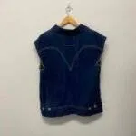Denim Levis vest back view