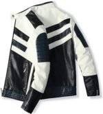 Leather Motorcycle Jacket Men - Side View