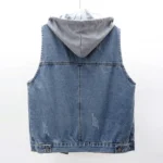 hooded denim vest 2