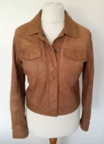 tan moto jacket