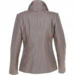 taupe leather jacket womens 2