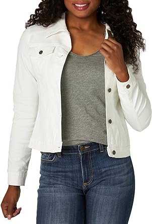 womens white denim jacket