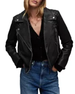 AllSaints Cargo Leather biker Jacket 2