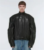 Balenciaga Leather Biker Jacket 2