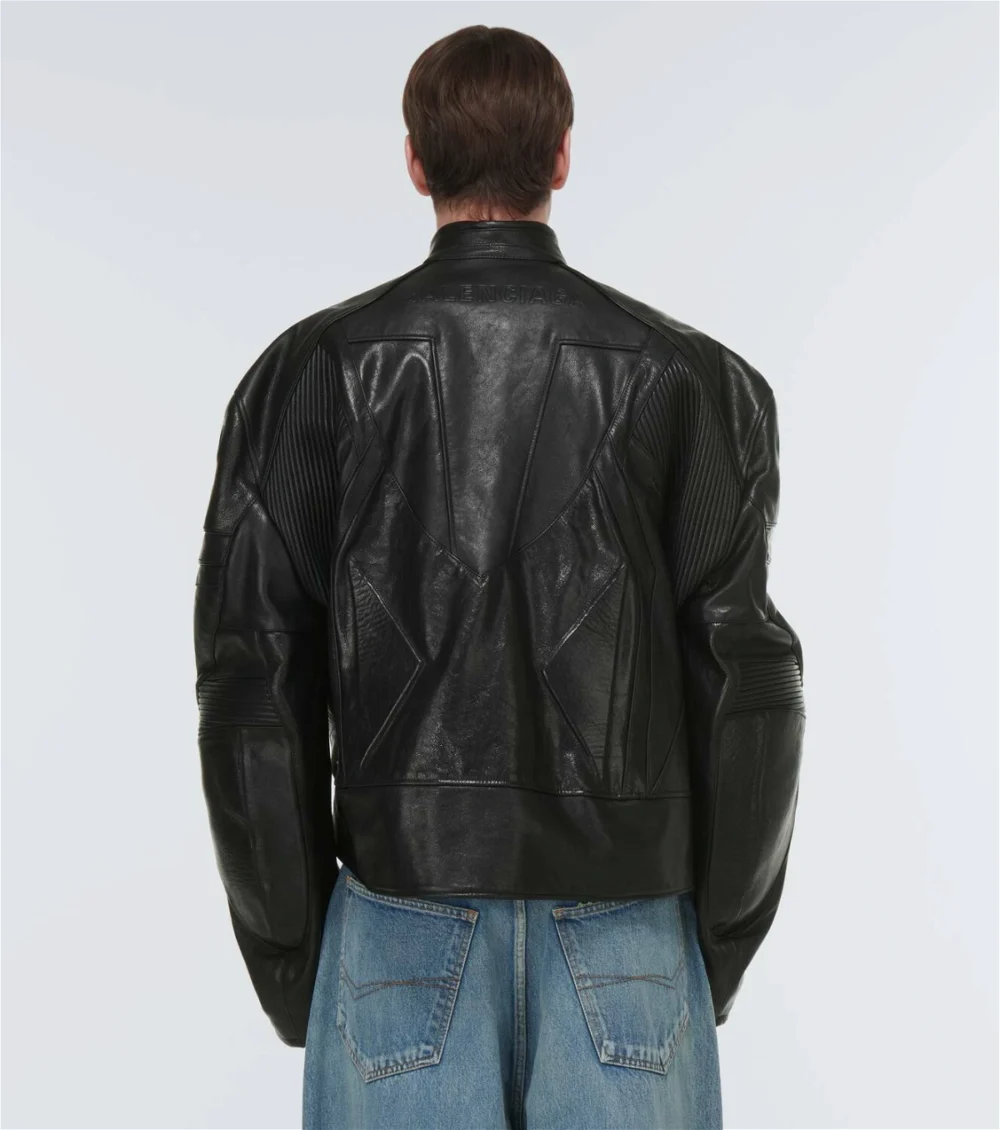 Balenciaga Leather Biker Jacket 3