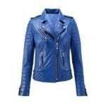 Biker Leather Jacket Womens