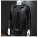 Black Biker Jacket Mens