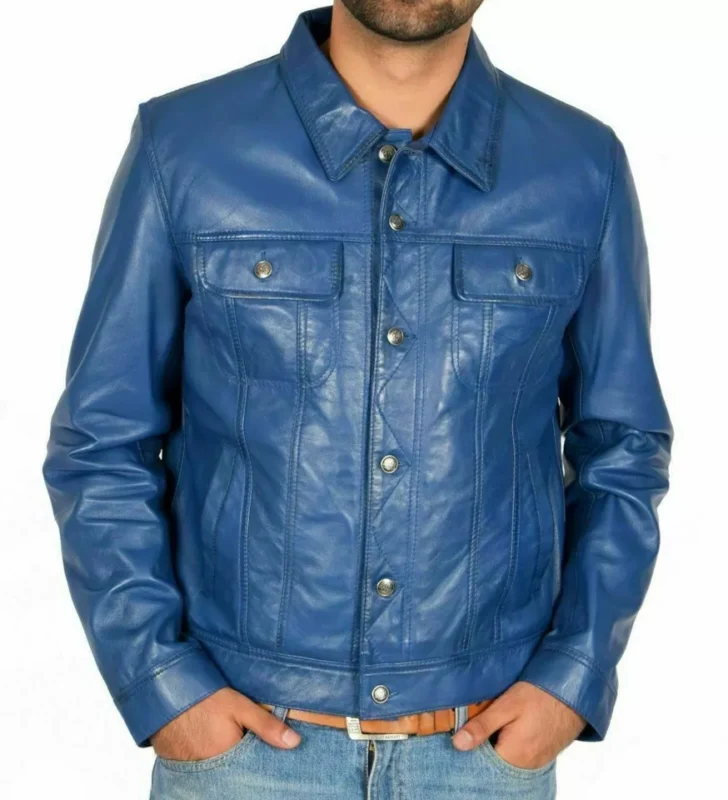 Blue Biker jacket