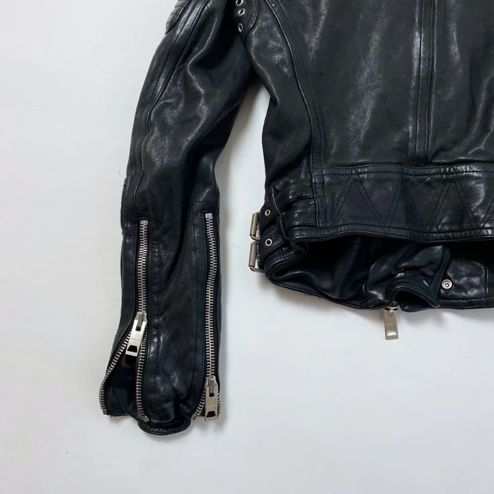 Burberry Leather Biker Jacket 4