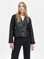 Classic Biker Leather Jacket 2