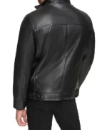 Faux Leather Biker Jacket Mens