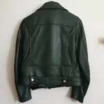 Forest Green Leather Jacket 3