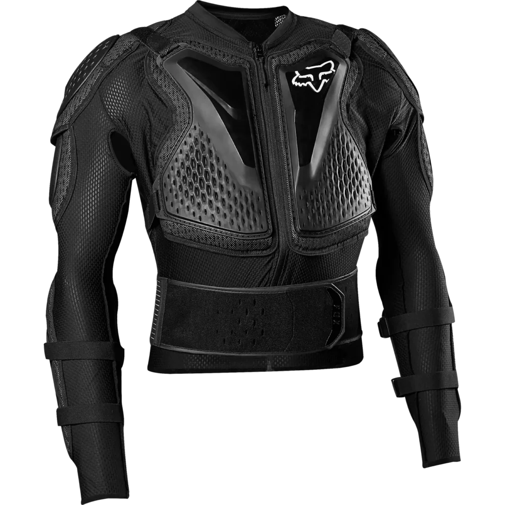 Fox motorcycle jacket with waterproof fabric and reflective accents for visibility