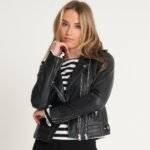 Genuine Leather Biker Jacket Women