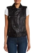 Ladies Leather Vest 2