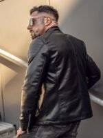 Leather Jacket Biker Mens 4
