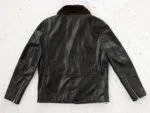Leather Motorcycle Jacket With Fur 2