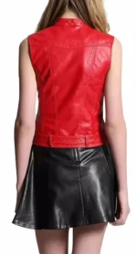 Leather Vest Woman 3