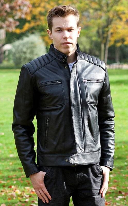 Men Biker Leather Jacket