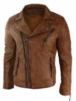 Men Leather Biker Jacket